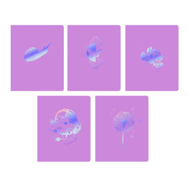 Тетрадь А5 48л клетка LISTOFF Dream soft touch ассорти, арт. ТККФ488416