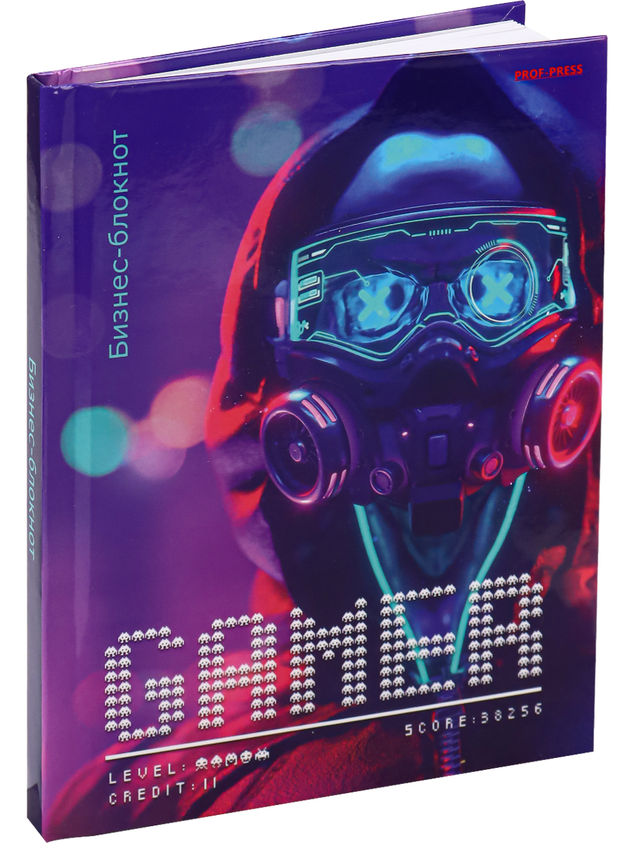 Записная книжка А6 80л клетка ПРОФ-ПРЕСС Киберчеловек твердая обложка, арт. Б80-6769