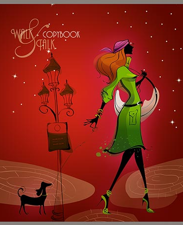 Тетрадь А5 48листов клетка АППЛИКА Стильная девушка, арт. С0221-142