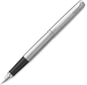 Ручка подарочная перьевая PARKER Jotter Core F61 Stainless Steel корпус сталь/хром в футляре, арт. 2030946