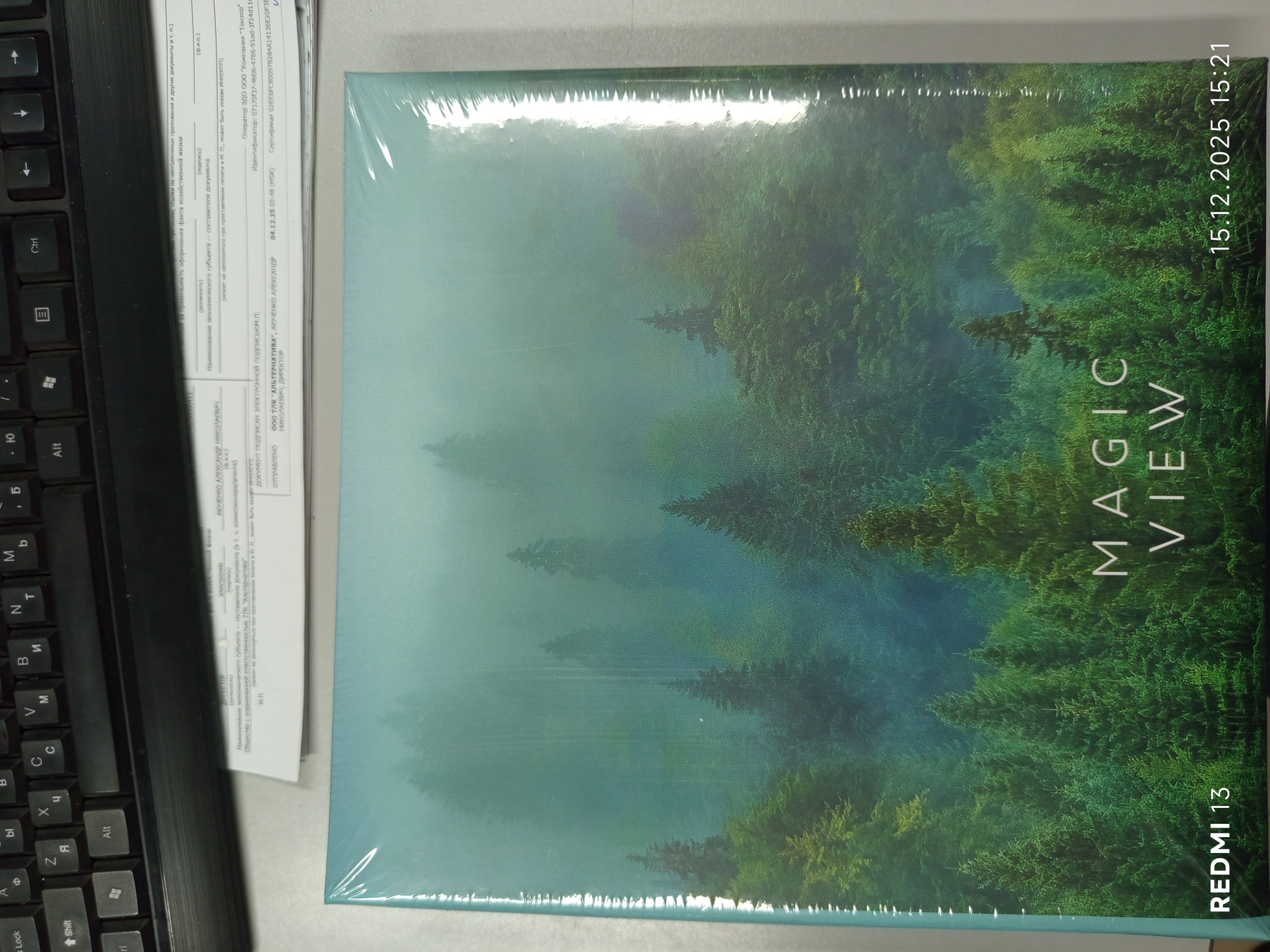 Фотоальбом 23*28 50л магнитный ПОЛИНОМ Magic view Туман, арт. FA 50М.002-3.6