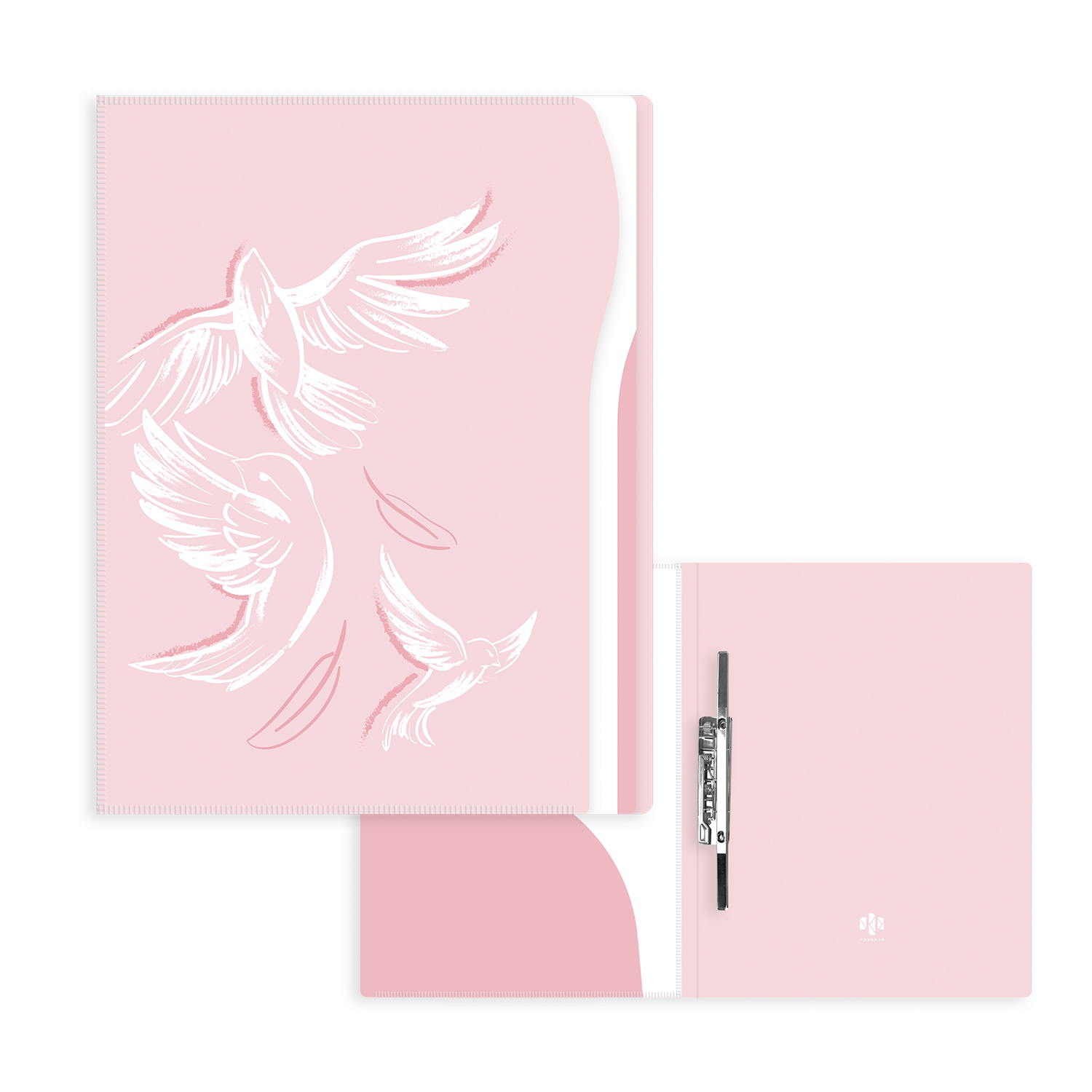 Папка с зажимом ФЕНИКС Птицы +2 кармана , арт. 48301