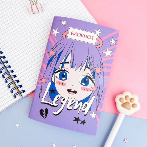 Блокнот А6 20л в точку скреп SWEETCAT Легенд, арт. АК-БЛМЛ-08