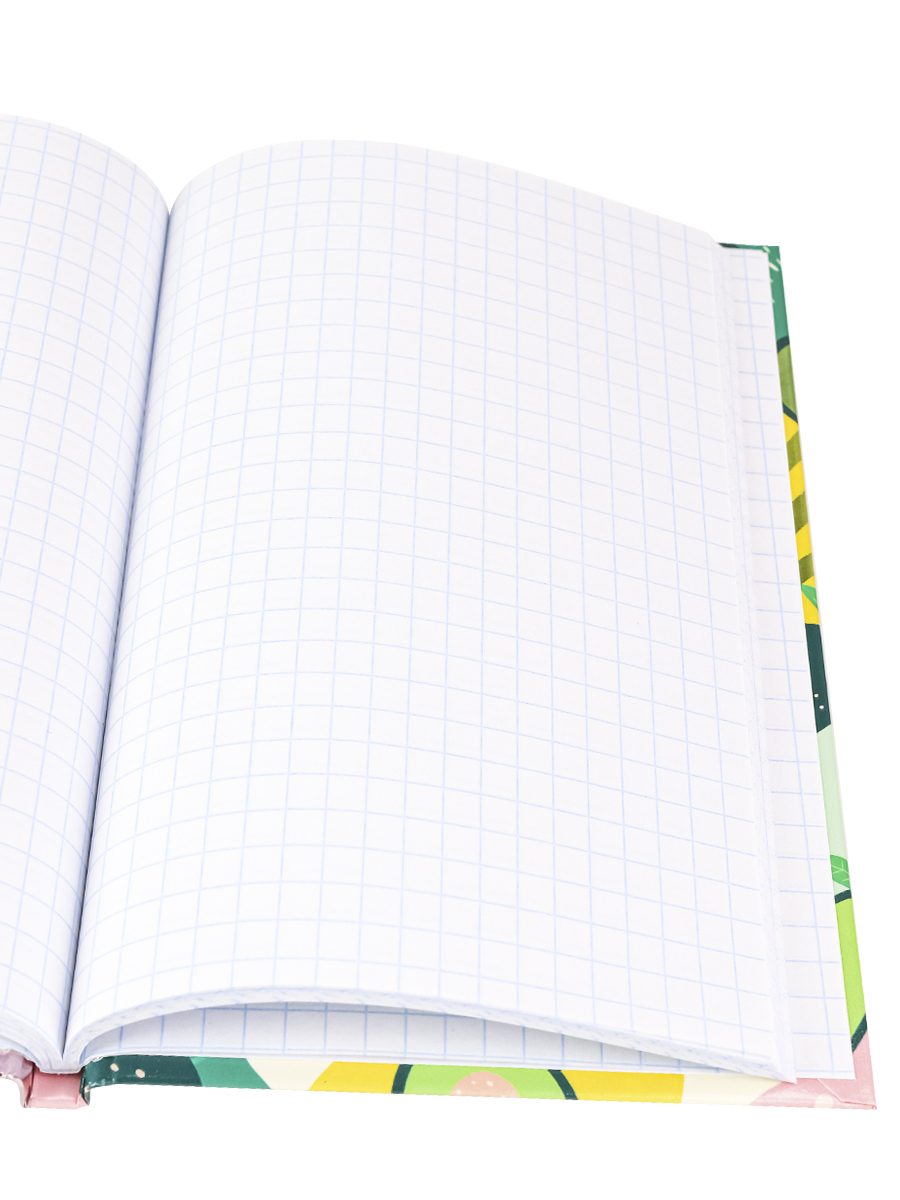 Записная книжка А6 64л клетка ПРОФ-ПРЕСС Авокадо и абстракция твердая обложка, арт. 64-4158