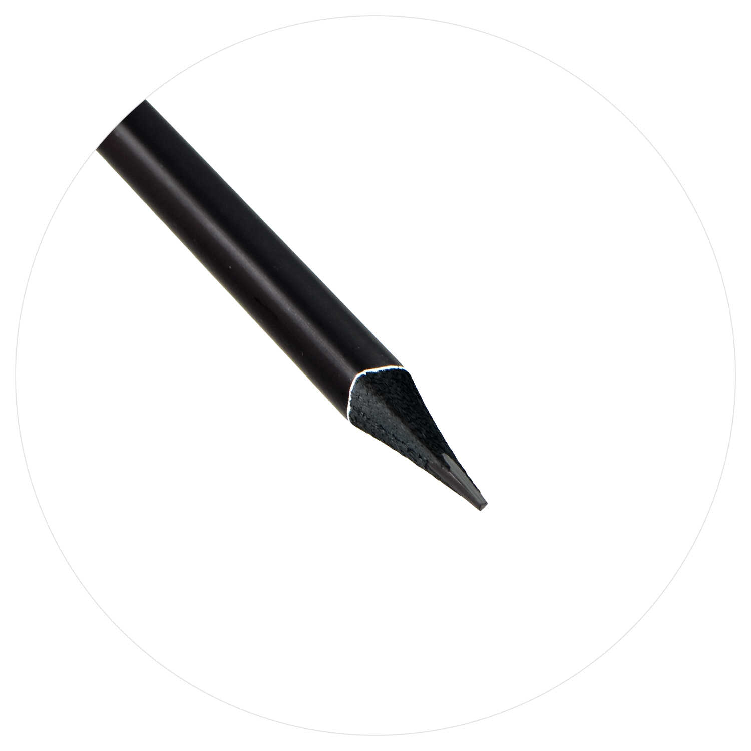 Карандаш чернографитный с ластиком трехгранный черное дерево HB ФЕНИКС Фразы с характером корпус ассорти, арт. 63681