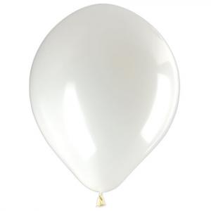 Шар латексный 10"(25см) Белый ЗОЛОТАЯ СКАЗКА  , арт. 105000