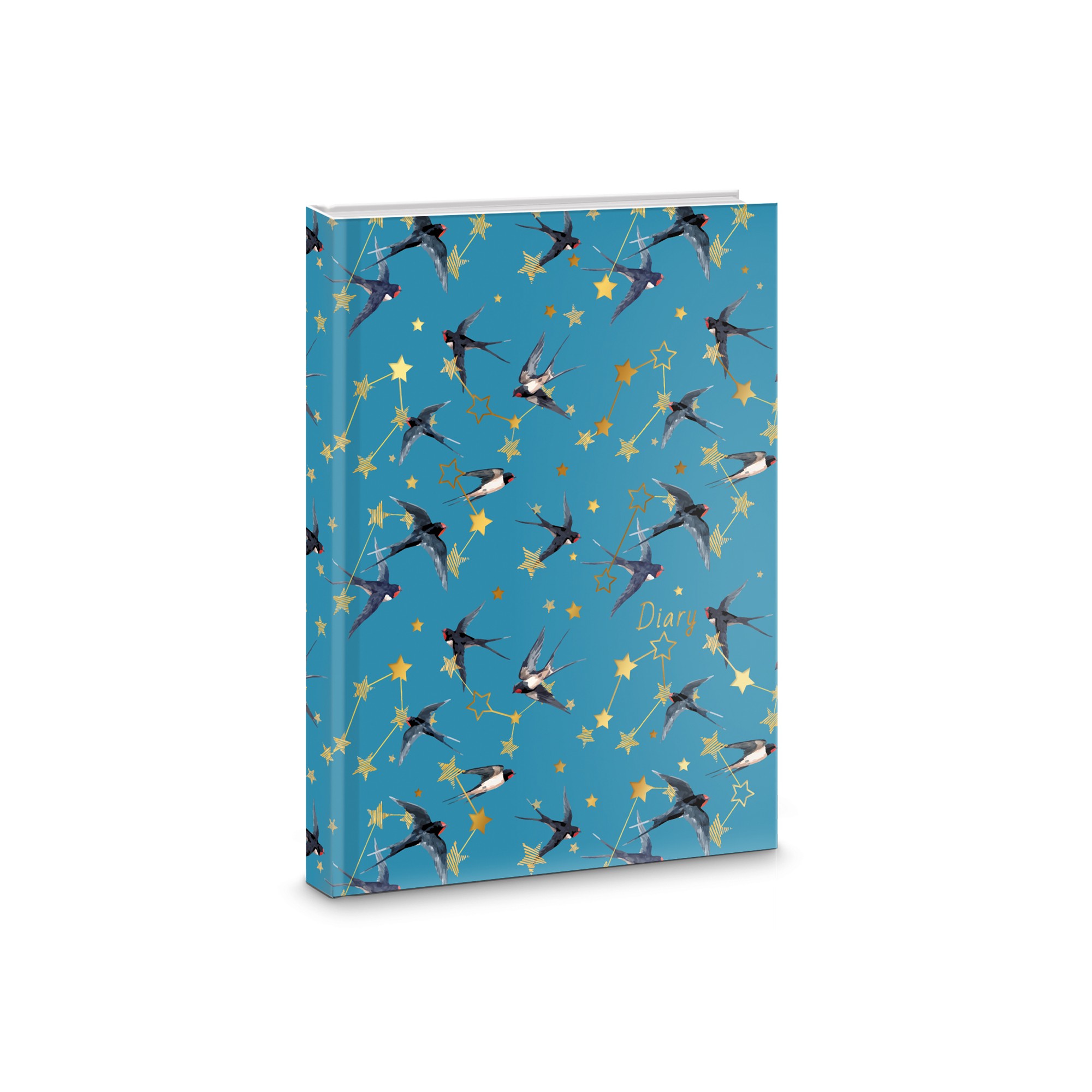 Ежедневник недатированный А6+ LISTOFF Небесные ласточки твердая обложка, арт. ЕЖФ21611206