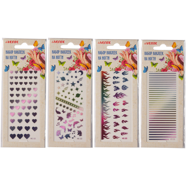 Наклейка для ногтей deVENTE Brilliance 3D ассорти, арт. 8002173