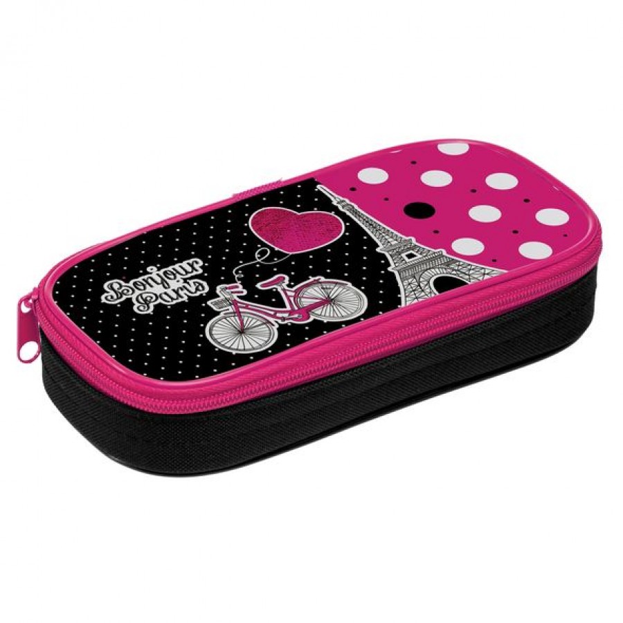 Пенал 1 отделение ХАТБЕР Париж-я люблю тебя, арт. Npt_74236