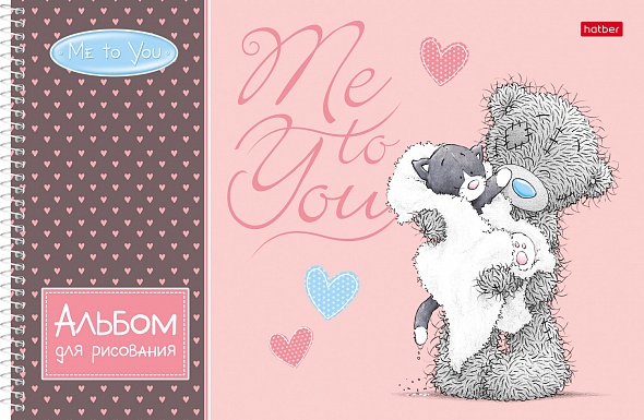 Альбом для рисования 32л спираль ХАТБЕР MeToYou ассорти, арт. 30А4Всп