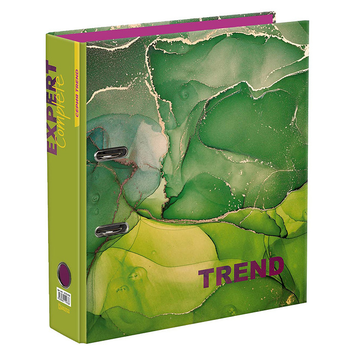 Папка с арочным механизмом А4 7,5см EXPERT Complete Marbling Trend ламинированная зеленая, арт. EC751702