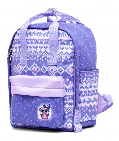 Рюкзак школьный ХАТБЕР Stylish Вязаный узор мягкий уплотненная спинка, арт. NRk_35073