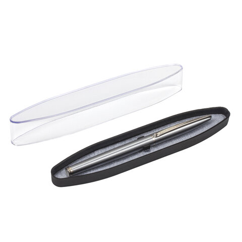 Ручка подарочная перьевая BRAUBERG Ballet корпус серебро/хром футляр, арт. 143481