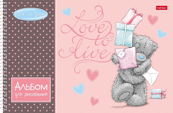Альбом для рисования 32л спираль ХАТБЕР MeToYou ассорти, арт. 30А4Всп