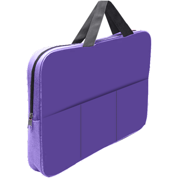 Папка студенческая А3 на молнии с ручками deVENTE карман сиреневая, арт. 3075157