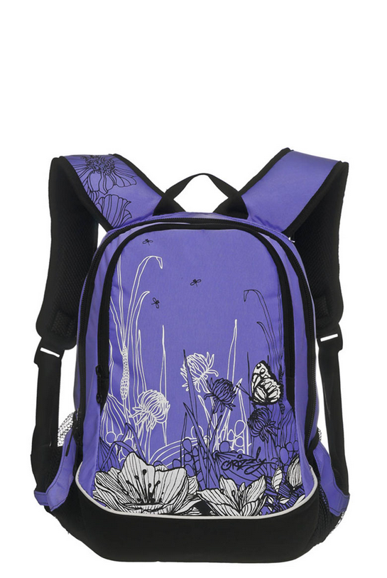 Рюкзак школьный GRIZZLY лаванда  мягкая уплотненная спинка, арт. RD-756-3/4