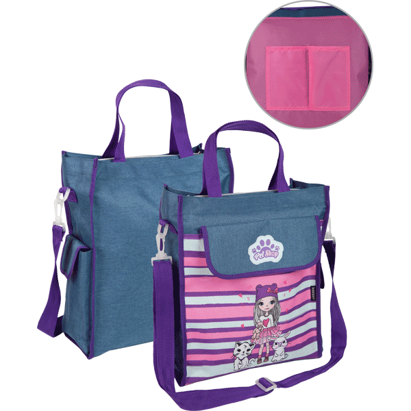 Сумка для дополнительных занятий deVENTE Pet Shop 36*31*13 на молнии ремень, арт. 7041210