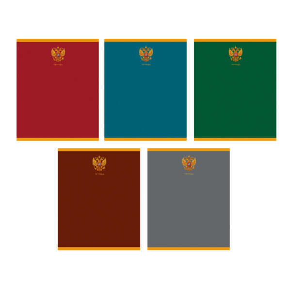 Тетрадь А5 48л линия LISTOFF Государственный символ ассорти, арт. ТЛ488357