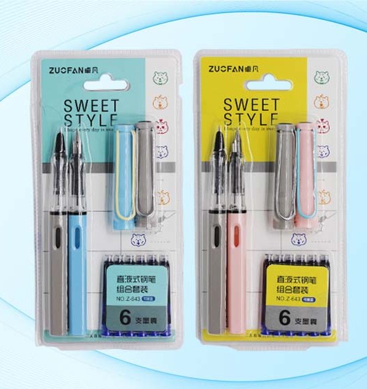 Ручка перьевая deVENTE MC BASIR 2 ручки + 6 капсул с чернилами, арт. Z-643/F-643