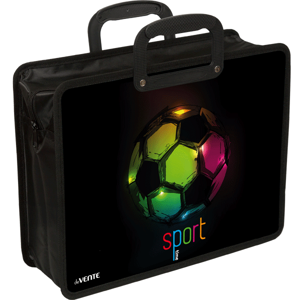 Папка для тетрадей А4 на молнии c ручками deVENTE Sport дно с расширением до 10см, арт. 8054249