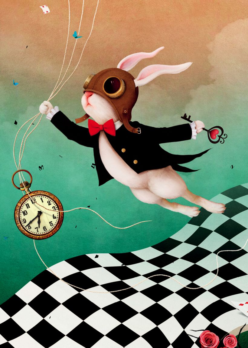 Тетрадь А5 48л клетка ЭКСМО Белый кролик, арт. 104791-7