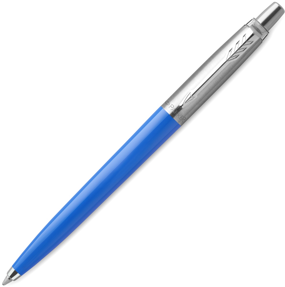 Ручка подарочная шариковая синяя PARKER Jotter Original K60 Blue CT корпус голубой/хром в футляре, арт. R2123486