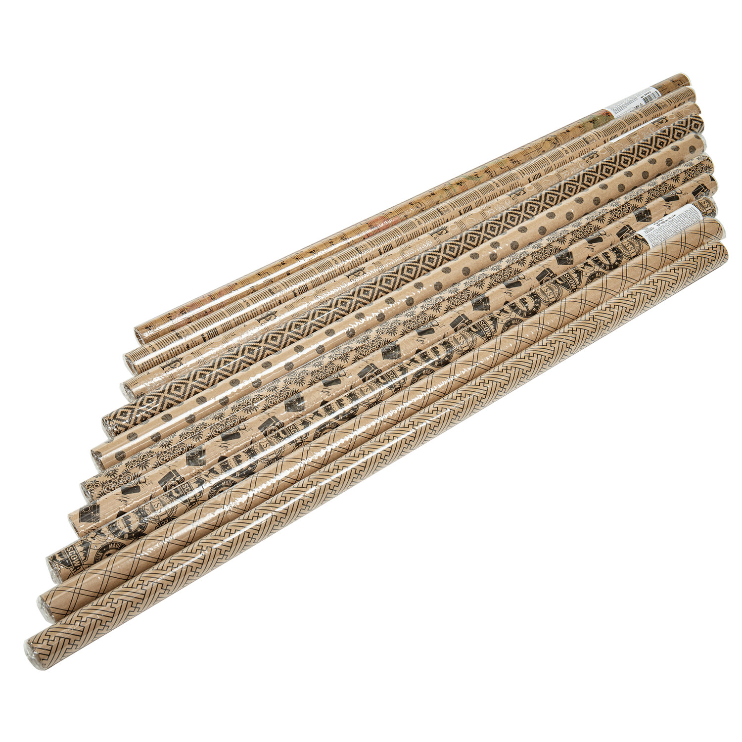 Бумага упаковочная 70*100см Kraft Unlimited ЗОЛОТАЯ СКАЗКА ассорти, арт. 591913