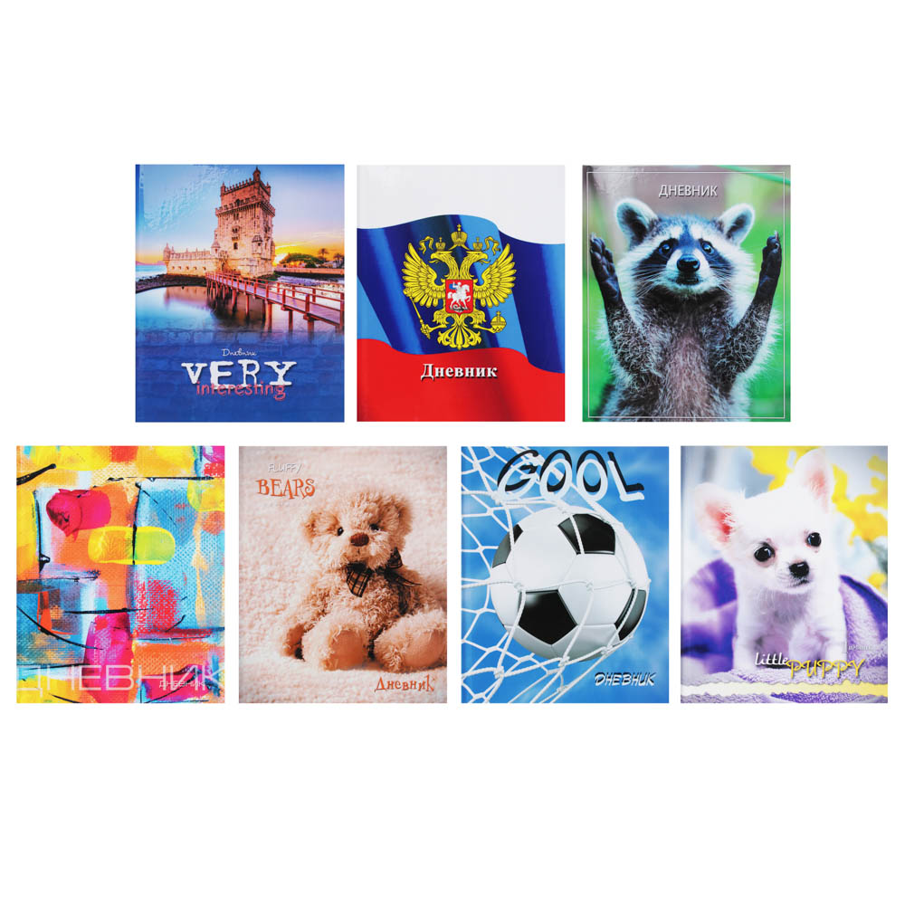 Дневник 1-4 класс твердая обложка CLIP STUDIO ассорти, арт. 564-001