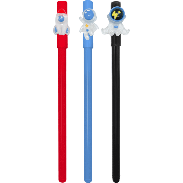 Ручка шариковая синяя с фигуркой deVENTE Astronaut корпус ассорти , арт. 9021314