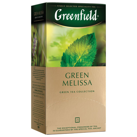 Чай зеленый GREENFIELD Green Мелиса 25пак, арт. 620064/4353