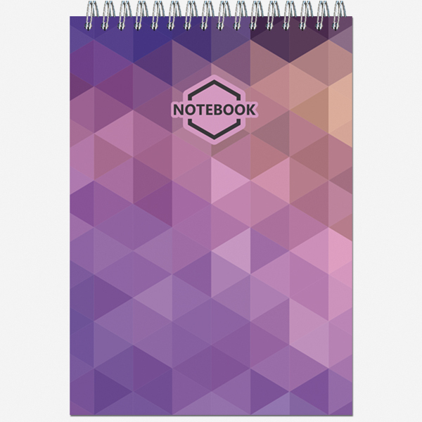 Блокнот А5 60л клетка спираль ПОЛИНОМ Яркий Офис ассорти, арт. 2739