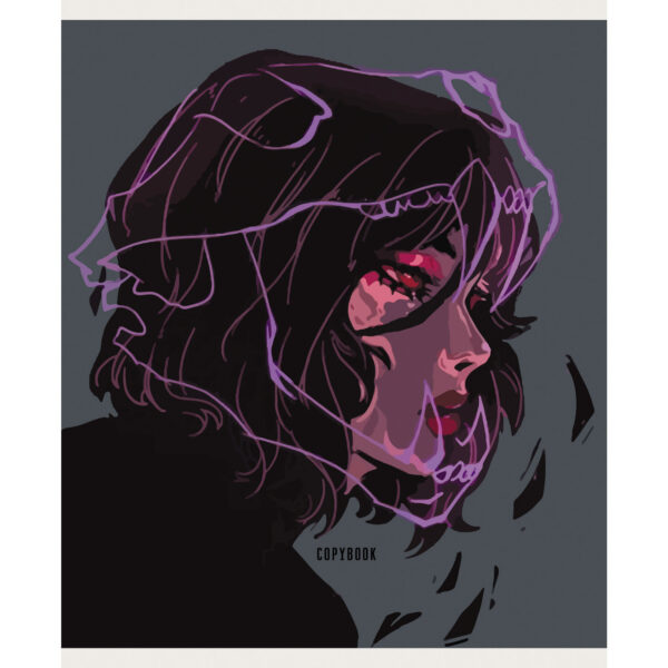 Тетрадь А5 48л крестик LISTOFF Force Team soft touch, арт. ТКЛ487985