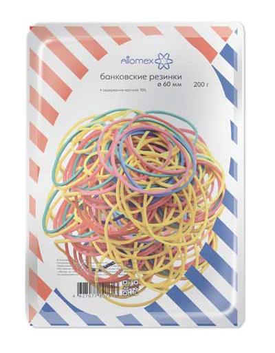 Резинка банковская 200гр ATTOMEX цветная, арт. 4152311