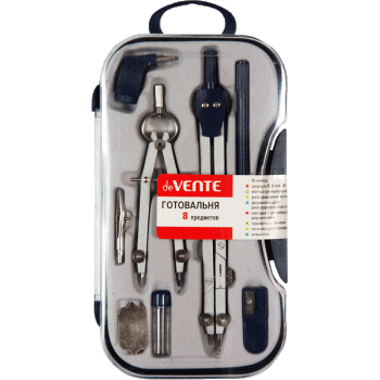 Готовальня набор 8предметов в пенале deVENTE, арт. 5093306