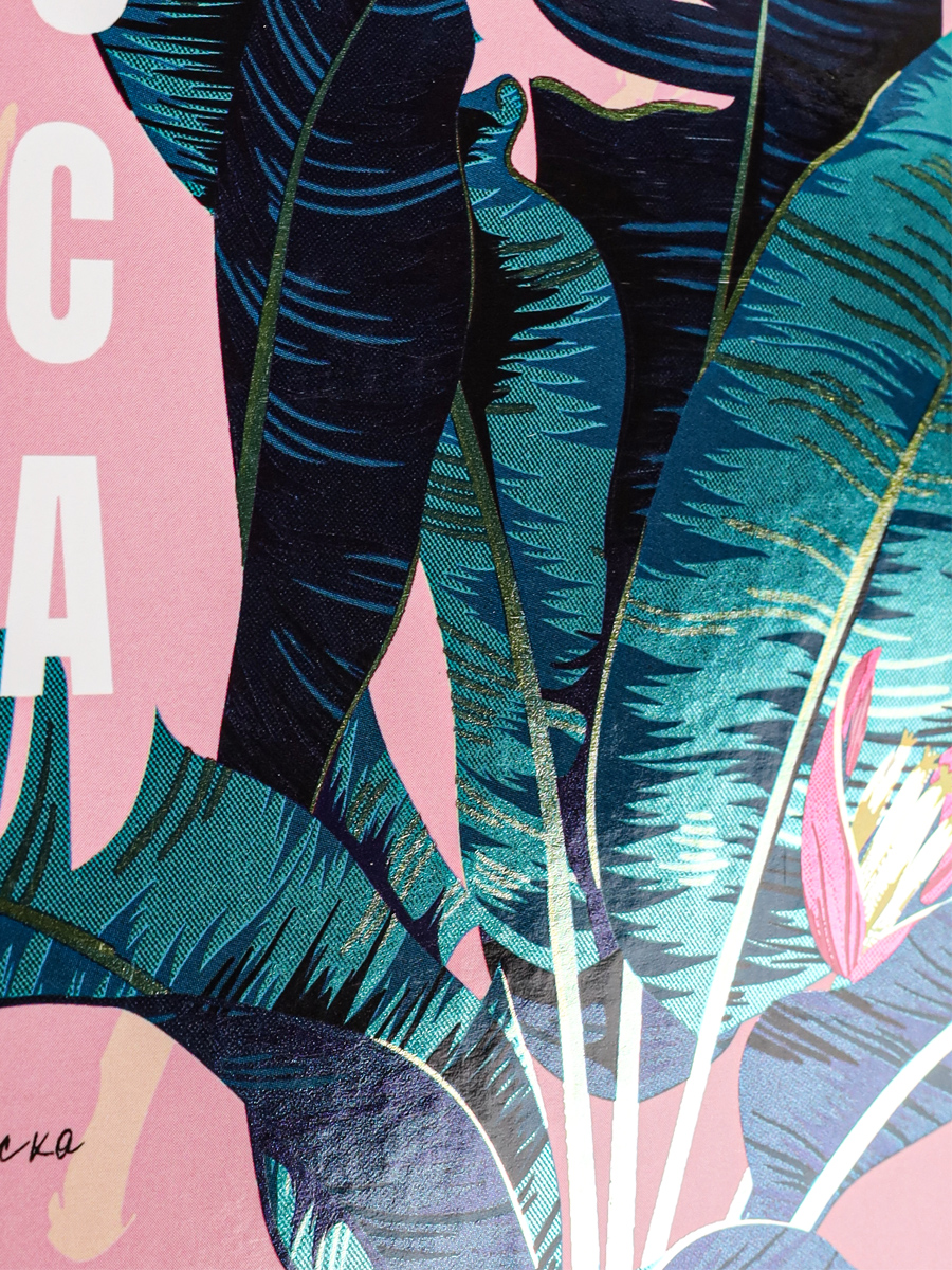 Записная книжка А5 80листов клетка ПРОФ-ПРЕСС Тропический стиль твердая обложка, арт. 80-5973