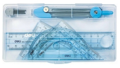 Готовальня набор 6предметов в пенале DELI, арт. EH600