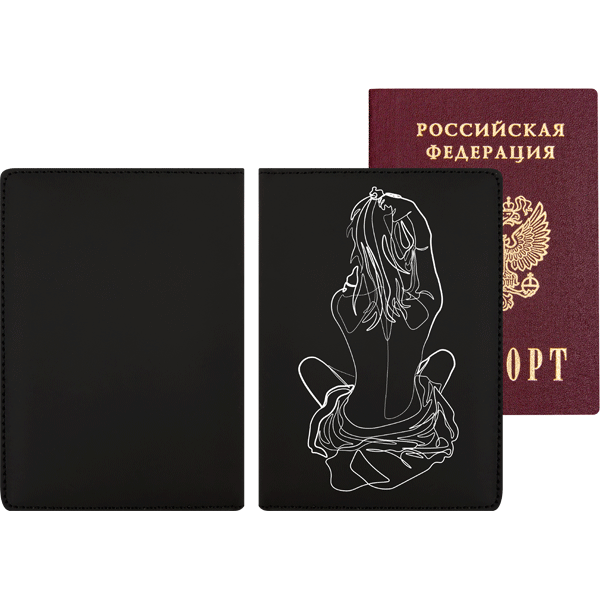 Обложка на паспорт deVENTE Dream Girl искусственная кожа 5 отделений для визиток soft touch, арт. 1030153