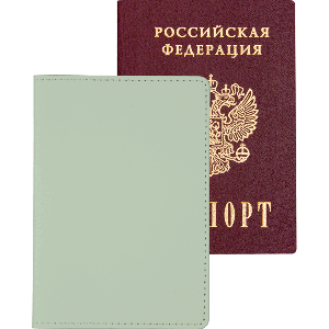 Обложка на паспорт deVENTE Casual искусственная кожа 2 отделения для визиток мятная, арт. 1030497