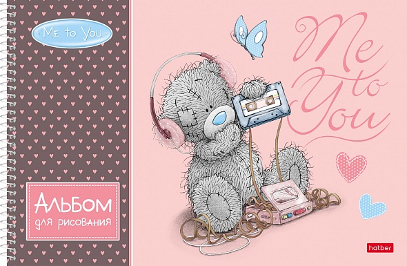 Альбом для рисования 32л спираль ХАТБЕР MeToYou ассорти, арт. 30А4Всп