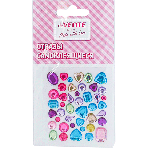 Декор для творчества Стразы-наклейки ассорти deVENTE Кристаллы акриловые, арт. 8002900