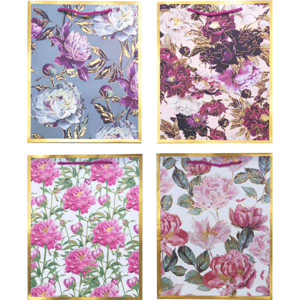 Пакет подарочный 26*32 deVENTE Flower border ассорти , арт. 9041422