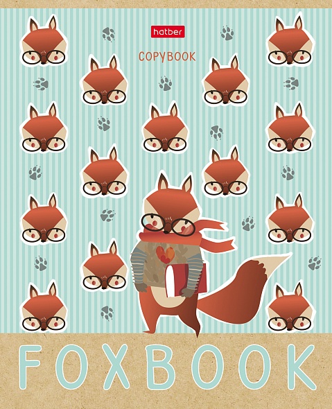 Тетрадь А5 24л клетка ХАТБЕР ZOO book, арт. 24Т5В1