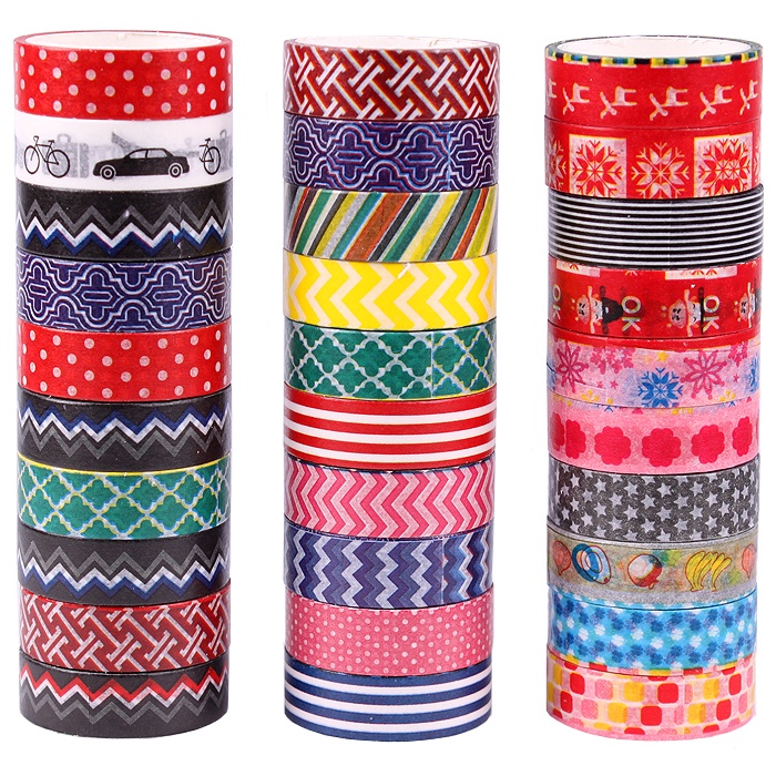 Скотч декоративный 15мм*5м DARVISH ассорти, арт. DV-8177