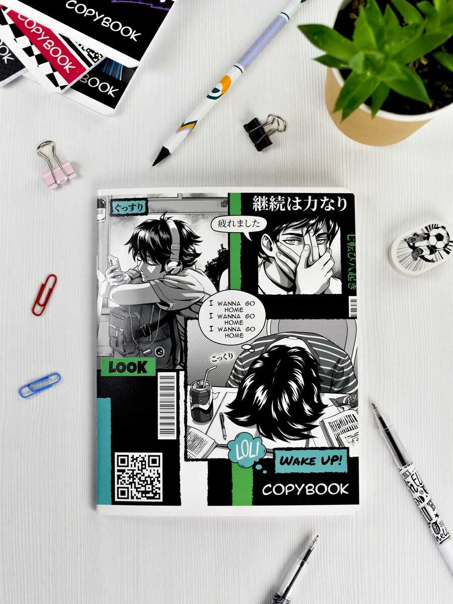 Тетрадь А5 48л клетка ФЕНИКС Девушка Аниме ассорти, арт. 64427