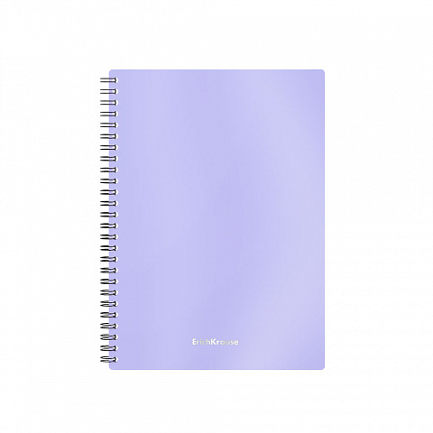 Тетрадь А5 80л клетка спираль ERICH KRAUSE Candy пластиковая обложка сиреневый перламутр, арт. 54166