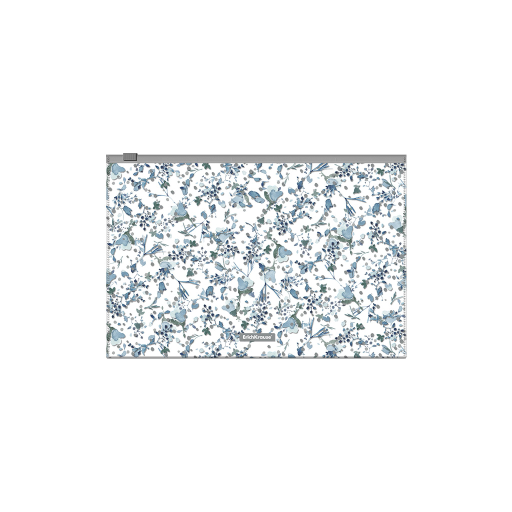 Папка конверт на молнии В5 ERICH KRAUSE Frozen Beauty ассорти прозрачная, арт. 54068