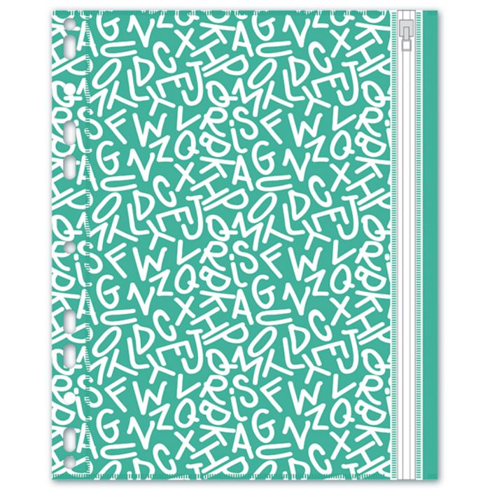 Папка конверт на молнии с перфорацией А5 ФЕНИКС Буквы , арт. 46706