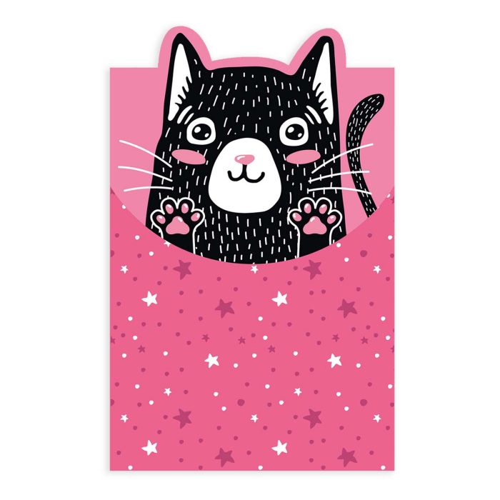 Папка конверт на липе А4 ФЕНИКС Кот с вырубкой, арт. 49647