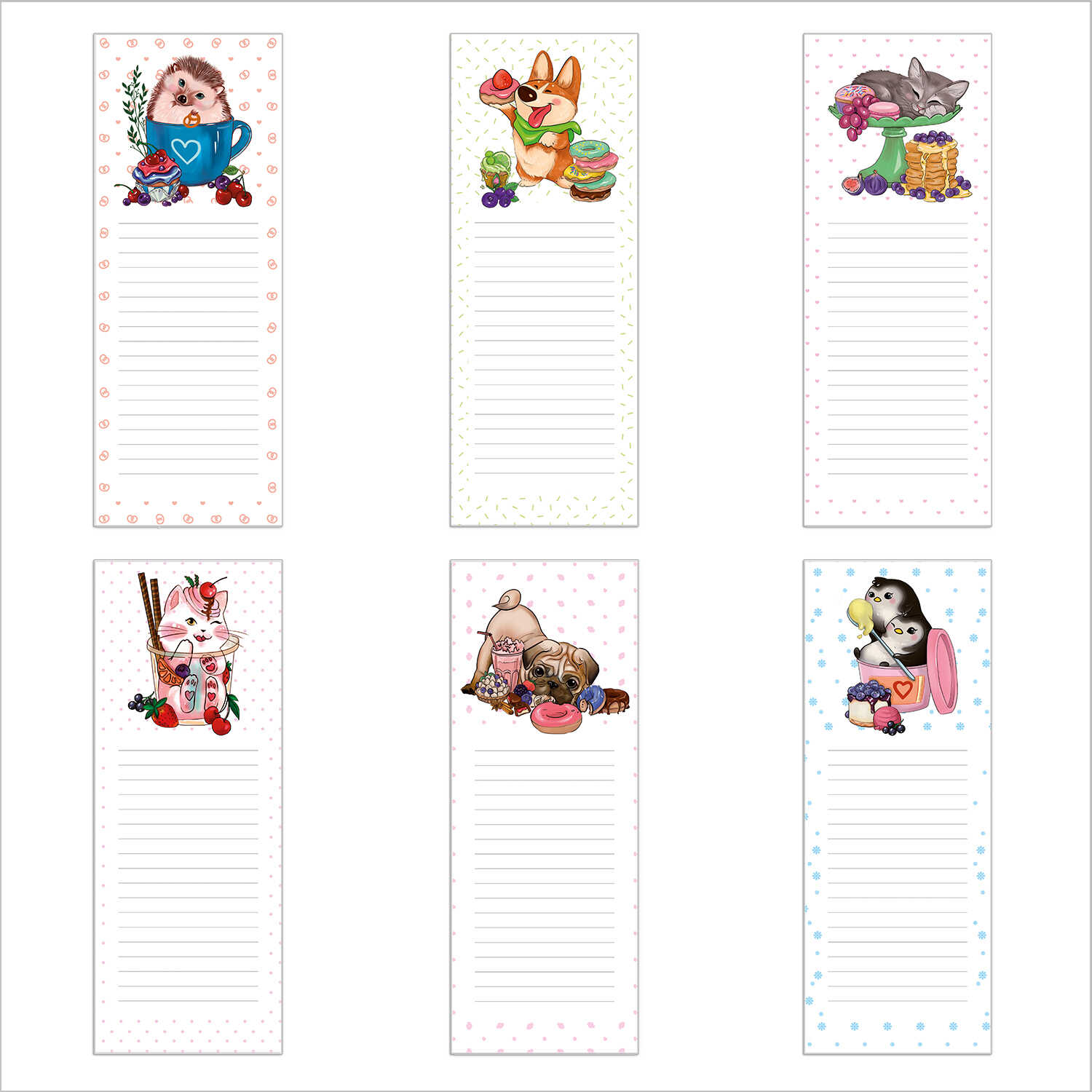 Блок для записи на магнитном держателе 100*235 40л ФЕНИКС Мои заметки, арт. 49769