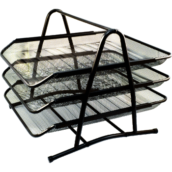 Лоток горизонтальный тройной deVENTE металлический черный, арт. 3101703